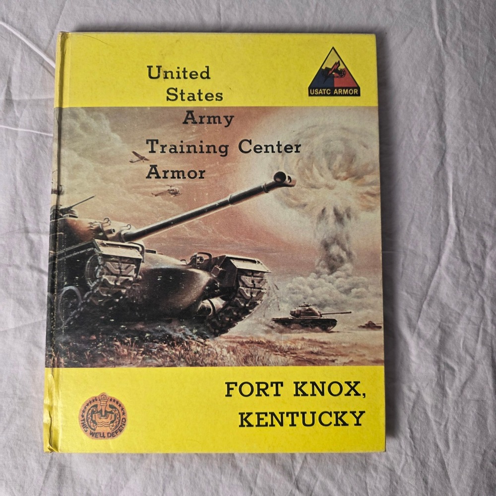 VTG 1973 US Army Training Center Armor Yearbook Fort Knox KY 16th BN Co D Yellow